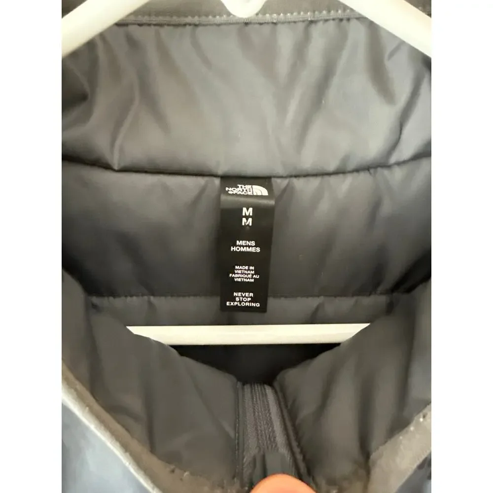 The North Face Men’s Medium Gray Puffer Reversible Vest Full Zip Quilted